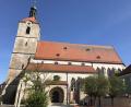 Bild: mma
Viele Treffen bekam damals der Turm der Pfarrkirche ab und der Wind pfiff durch das fensterlose Kirchenschiff.