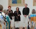Bild: Wolfgang Steinbacher
Georgische Musik mit dem Gesangs-Trio Megobrebi aus Wien gab es in der vollbesetzten Schlosskapelle in Sulzbach-Rosenberg zu hören.