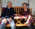Archivbild: jrh
Glückliche Tage in Tirschenreuth: Alexander Fried und seine Frau Dorothea Woiczechowski-Fried vor ihrem Haus.