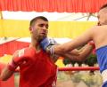 Bild: mfh
Tahar Mahmut vom Nürnberger BC Metin und Hassan Heidar vom Boxverein Mariposa München bestritten den Eröffnungskampf, den der Nürnberger aus der roten Ecke für sich entscheiden konnte