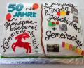 Bild: Wolfgang Steinbacher
Zum 50-Jährigen der Gemeindebibliothek Kümmersbruck gab es auch eine Geburtstagstorte – natürlich in Buchform.
