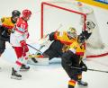 Bild: Bo Amstrup/Ritzau Scanpix Foto/AP/dpa
Torhüter Philipp Grubauer überzeugt gegen Dänemark.