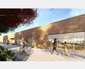 Bild: Stephanie Stelzl/Architektur- und Ingenieurbüro Schultes GmbH/exb
Diese Visualisierung zeigt den Außenbereich der Offenen Ganztagsschule in Speichersdorf.