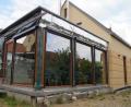 Bild: wel
Der Wintergarten, der mit viel Eigenleistung an das Bürgercafe angebaut wurde, steht kurz vor der Vollendung