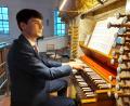 Bild: lg
Regionalkantor Florian Schuster beim Konzert an der Eisenbarth-Orgel.
