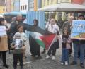 Bild: fz
In Weiden protestieren rund 40 Menschen gegen die Gaza-Offensive Israels.