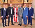 Bild: Heidi Kurz
von links: Norbert Rüppel, Christian Knahn, Diakon Bernd Deyerl, Thomas Pirner, Joachim Lederer und Christian Stadter