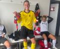 Bild: Verein/TSV Theuern
Theresa Graf (in gelb) ist eigentlich Verteidigerin. Wegen der vielen Ausfälle und Verletzungen musste sie aber auch im Tor des TSV aushelfen.