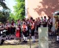 Bild: bjo
Die Blaskapelle „St. Ägidius“ umrahmte den Gottesdienst auf dem Kreuzberg bei Schmidmühlen.