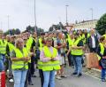 Bild: Kathrin Birner
Zahlreiche Menschen beteiligten sich bei dem Streik in Grafenwöhr.