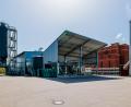 Archivbild: Hösamer
Die Klärschlammtrocknungsanlage in Schwandorf. Etwa dort wo jetzt das ziegelrote Gebäude (rechts) auf dem Nabaltec-Gelände steht, soll eine Monoverbrennungsanlage gebaut werden.