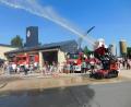 Bild: whü
Beim Tag der offenen Tür der Feuerwehr Speichersdorf wurde auch der Löschroboter Aircore TAF 35 präsentiert.