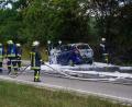 Bild: jma
Auto und Böschung gelöscht: Die Feuerwehren Hahnbach und Adlholz waren am Sonntag aus der Staatsstraße zwischen Hahnbach und Vilseck im Einsatz.