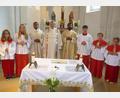 Bild: bk
Gemeinsam am Altar Dank gesagt für 50 Jahre priesterlichen Dienst: Der Jubilar (Mitte) mit den Zelebranten-Brüdern (von links) Prince und Georg Kalarimuryil.