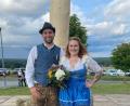 Bild: Astrid Freitag
Bei der Kirwa in Axtheid-Berg bei Vilseck wurde das Oberkirwapaar 2025 gekürt: Andreas Häusler und Svenja Bölter.