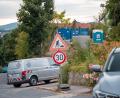 Bild: Lars Haubner/NEWS5/dpa
Um den Fundort der Bombe in Cham wurde ein Schutzbereich mit einem Radius von 700 Metern eingerichtet.