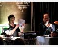 Bild: Cora Spalek/exb
Gelesen werden eigene Texte von Markus Pleyer (rechts) und Florian Wein sowie Texte bekannter Autoren, die sich um das Thema Musik drehen.