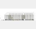 Grafik: EVH Architekten Amberg
Die geplante Bebauung auf dem Amberger Bürgerspital-Areal vom Spitalgraben aus gesehen. Links am Rand ist das Ring-Theater zu erkennen, rechts der Anschluss an das sogenannte Eckert-Gebäude.