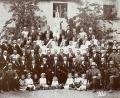 Bild: Archiv Markt Freihung
Fahnenweihe des Krieger- und Soldatenbundes Freihung im Jahr 1923 mit Fahnenbraut Anna Rittner, geb. Schlosser.