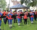 Bild: rgr
Die Spielleute Nordoberpfalz aus Erbendorf, Pressath und Grafenwöhr gratulierten beim Annafest zum 30. Jubiläum der Partnerstädte Grafenwöhr und Grafenwörth mit einem Konzert.