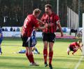 Bild: Dieter Jäschke
Torschütze Nico Argauer (rechts) und Vorbereiter Benedikt Meckl freuen sich über den Treffer zum 2:0.