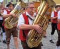 Bild: pop
Die Blaskapelle führte den Festzug an.