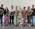 Bild: Sonderpädagogisches Förderzentrum
Von links: Christoph Endreß, Nena Schultz, Christian Neumüller, Johanna Koch, Rektorin Gisela Lehnerer, Heike Graf und Konrektor Uli Radl.