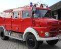 Bild: kro
Das TLF 16, Baujahr 1960, erstrahlt frisch restauriert und lackiert wieder in knalligem Feuerrot.