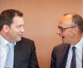 Bild: Michael Kappeler/dpa
Die beiden verstehen sich - doch sonst läuft es noch nicht rund für die Koalition. (Archivbild)