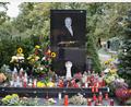 Bild: Michael Heitmann/dpa
Am Grab des tschechischen Sängers Karel Gott auf dem Malvazinky-Friedhof stehen frische Blumen und brennende Kerzen. (Archivbild)
