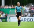 Bild: Silas Stein/dpa
Fabienne Michel ist beim Drittliga-Spiel zwischen Verl und Essen beleidigt worden.