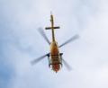 Bild: Sebastian Gollnow/dpa
Mit einem Hubschrauber wurde der Mann in ein Krankenhaus gebracht. (Symbolbild)