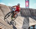 Bild: Sportfotograph.com/Bydkiewski
Nichts für Freizeitradler: Felix Bydkiewski auf der Radstrecke der Xterra-EM in Zittau.
