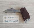 Bild: Bundespolizei Waidhaus/exb
Beamte der Bundespolizei Waidhaus stellten dieses illegale Faustmesser sicher.