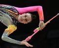 Bild: Hendrik Schmidt/dpa
Weltklasse mit den Keulen: Darja Varfolomeev.
