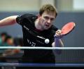 Bild: Federico Gambarini/dpa
Im Grand-Smash-Halbfinale: Der deutsche Tischtennis-Profi Benedikt Duda.