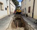 Bild: Hohlheimer
Nach einem Wasserrohrbruch in der Fronfestgasse ist eine Vollsperrung in der Innenstadt nötig.