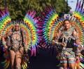 Bild: Alberto Pezzali/AP/dpa
Beim Notting Hill Carnival gibt es bunte Kostüme, viel nackte Haut und karibische Rhythmen.