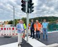 Bild: Andreas Hofmeister/Stadt Schwandorf
Die neue Fußgängerampel an den neuen Naabbrücken soll für mehr Sicherheit sorgen.
