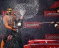 Bild: Denes Erdos/AP/dpa
Der WM-Kampf wird zwischen Lando Norris (links) und Oscar Piastri entschieden. (Archivbild)