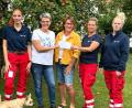Bild: Herbert Kraus
Die HvO-Gruppe Vilseck freute sich über eine private Spontan-Spende von 120 Euro, die von Manuela Luber (Zweite von links) und Anja Weinkauf-Kraus (Mitte) überreicht wurde.