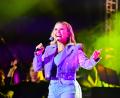 Bild: Florian Miedl
Eine gutgelaunte Beatrice Egli singt auf der Luisenburg.