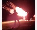 Bild: gi
Zwölf Böllerschützen aus Moosbach und Eslarn nahmen am Feuerblumenschießen über Moosbach teil.