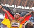 Bild: Michael Kappeler/dpa
Wurde 2021 in Tokio Olympiasiegerin: Malaika Mihambo. (Archivbild)