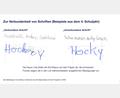 Bild: Eva Odersky/dpa
An 43 Grundschulen in Bayern werden die Kinder angeleitet, direkt aus der Druckschrift ihre eigene Handschrift zu entwickeln - ohne den „Umweg“ über eine verbundene Schreibschrift (Handout).