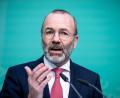 Bild: Michael Kappeler/dpa
EVP-Chef Manfred Weber: „Es ist wichtig, dass wir Jobs in der Autoindustrie sichern und die Arbeiter für uns gewinnen.“