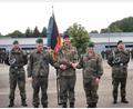 Bild: Portner
Neuer Chef beim Panzergrenadierbataillon 122: Brigadegeneral Axel Hardt (Mitte) übergibt das Kommando von Oberstleutnant Ralf Georgi (links) an Oberstleutnant Rayk Engel.