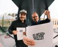 Bild: Sebastian Rathgeber
Sebastian Rathgeber (rechts) und Constantin Moecke drehen den Kurzfilm "Hoch gestapelt".