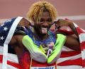 Bild: Oliver Weiken/dpa
Noah Lyles ist zum vierten Mal in Folge Weltmeister über die 200 Meter.