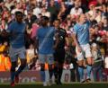 Bild: Kin Cheung/AP/dpa
Erling Haaland erzielte das Siegtor für Manchester City.